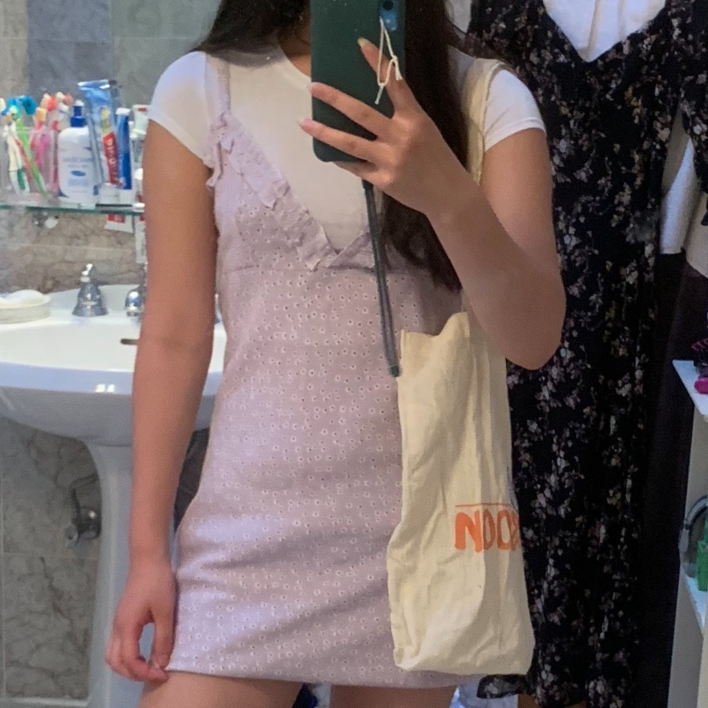 With Jean olive dress